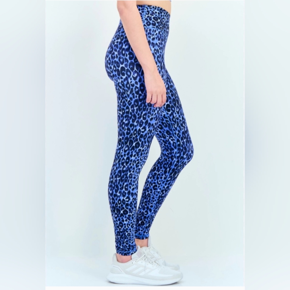 Aerie Offline HR Crossover Leopard Print Leggings Size XL